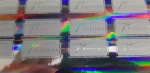 Impressão com branco em adesivo Holográfico