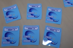 policarbonato com impressão em branco